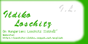 ildiko loschitz business card